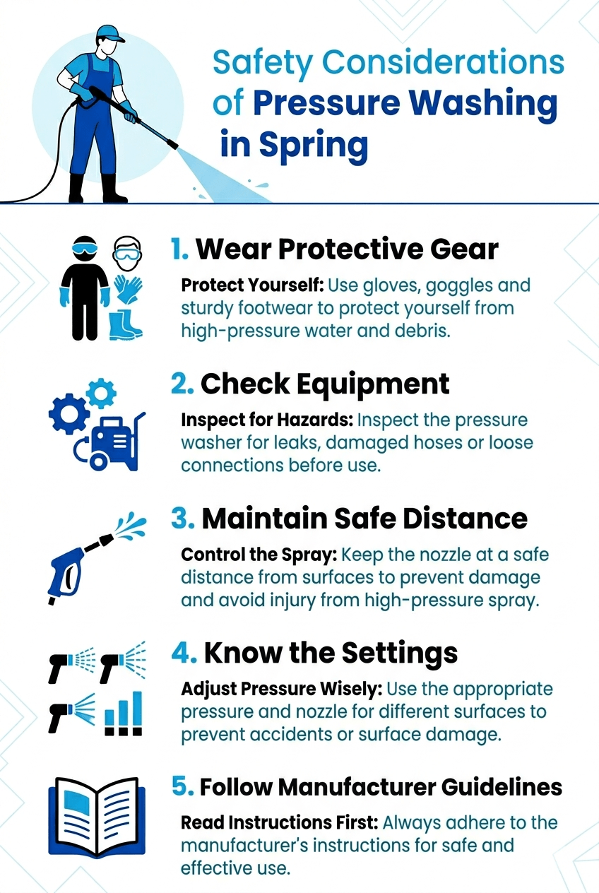 Spring pressure washing in Chicago