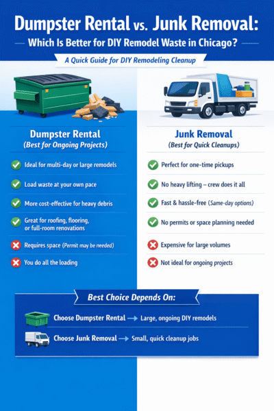 Junk Removal vs Dumpster Rental