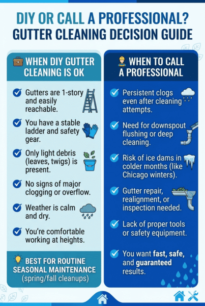 fall gutter cleaning Chicago